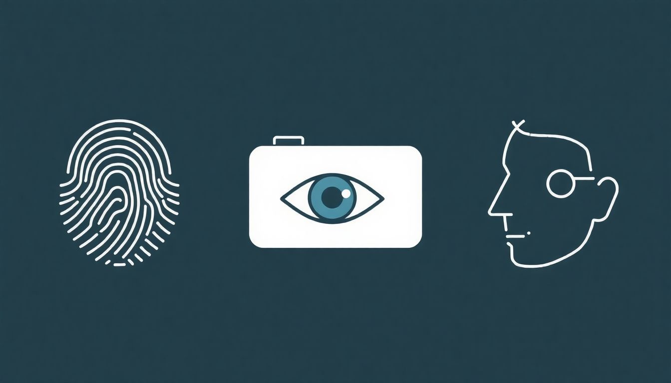 A biometrikus hitelesítés fő típusai az ujjlenyomat és arcfelismerés.