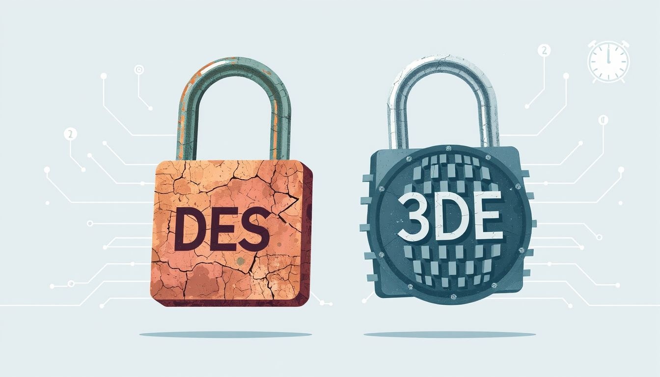 A DES-t mára a 3DES és korszerűbb algoritmusok váltották fel.