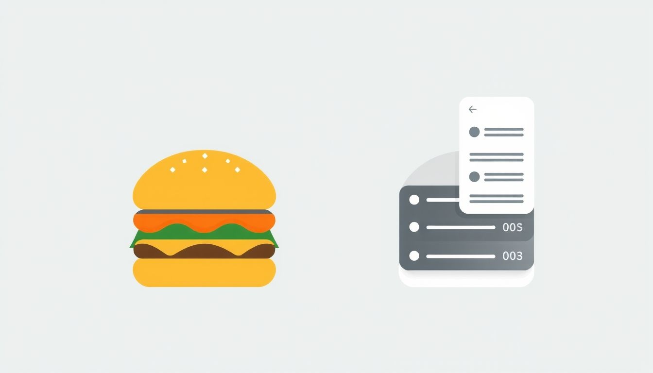A hamburger ikon segít helytakarékosan kezelni a navigációs menüt.