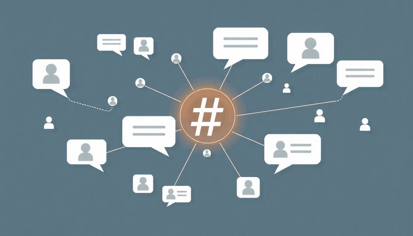 A hashtag segítségével könnyen csoportosíthatók a kapcsolódó tartalmak.