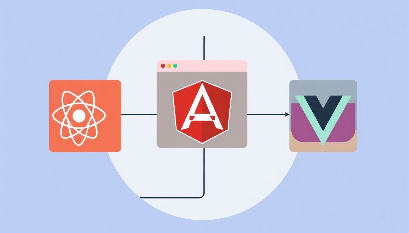 A React, Angular és Vue.js dinamikus, interaktív webalkalmazásokat készítenek.