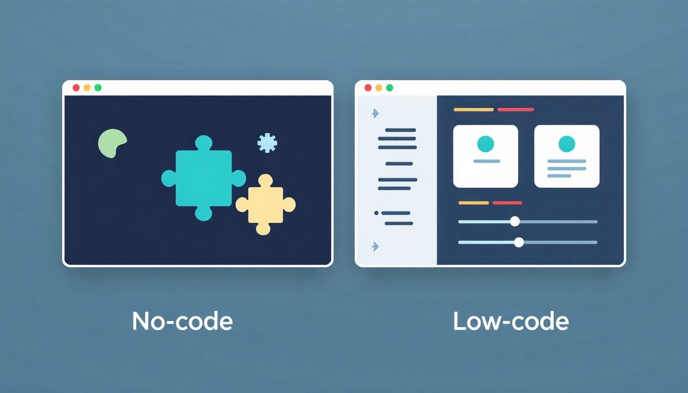 A no-code egyszerűbb, míg a low-code fejlesztés részletesebb.