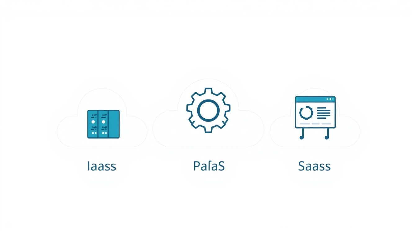 Az IaaS, PaaS és SaaS különböző szintű felhőszolgáltatásokat kínál.