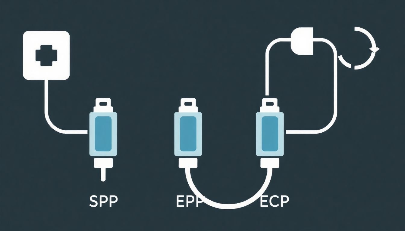 Az ECP mód lehetővé teszi gyors, kétirányú adatátvitelt.