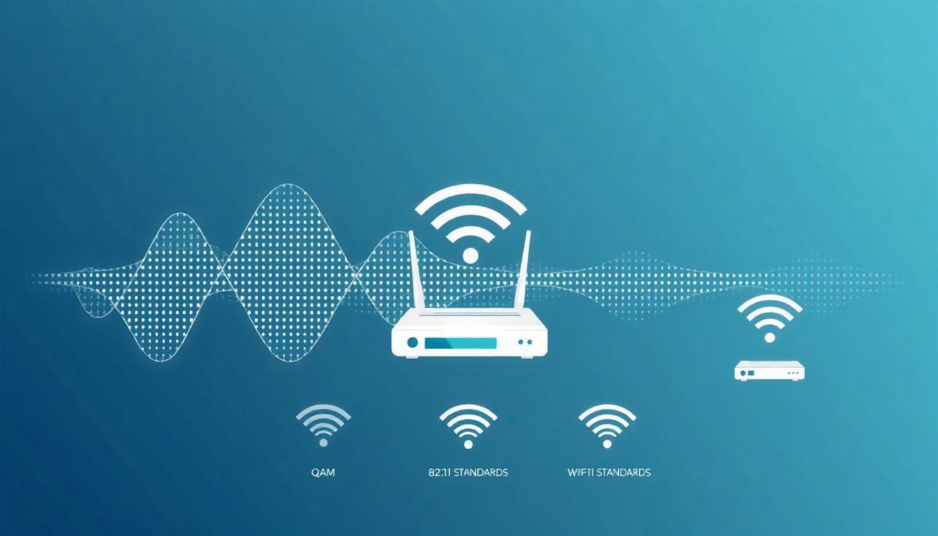 A QAM fokozza a WiFi sebességét az 802.11 szabványokban.
