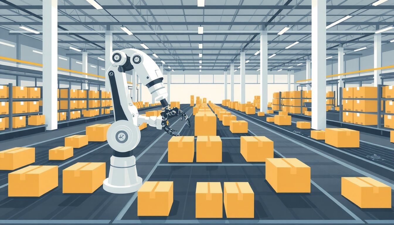 A robotika növeli az elosztó központok hatékonyságát és pontosságát.