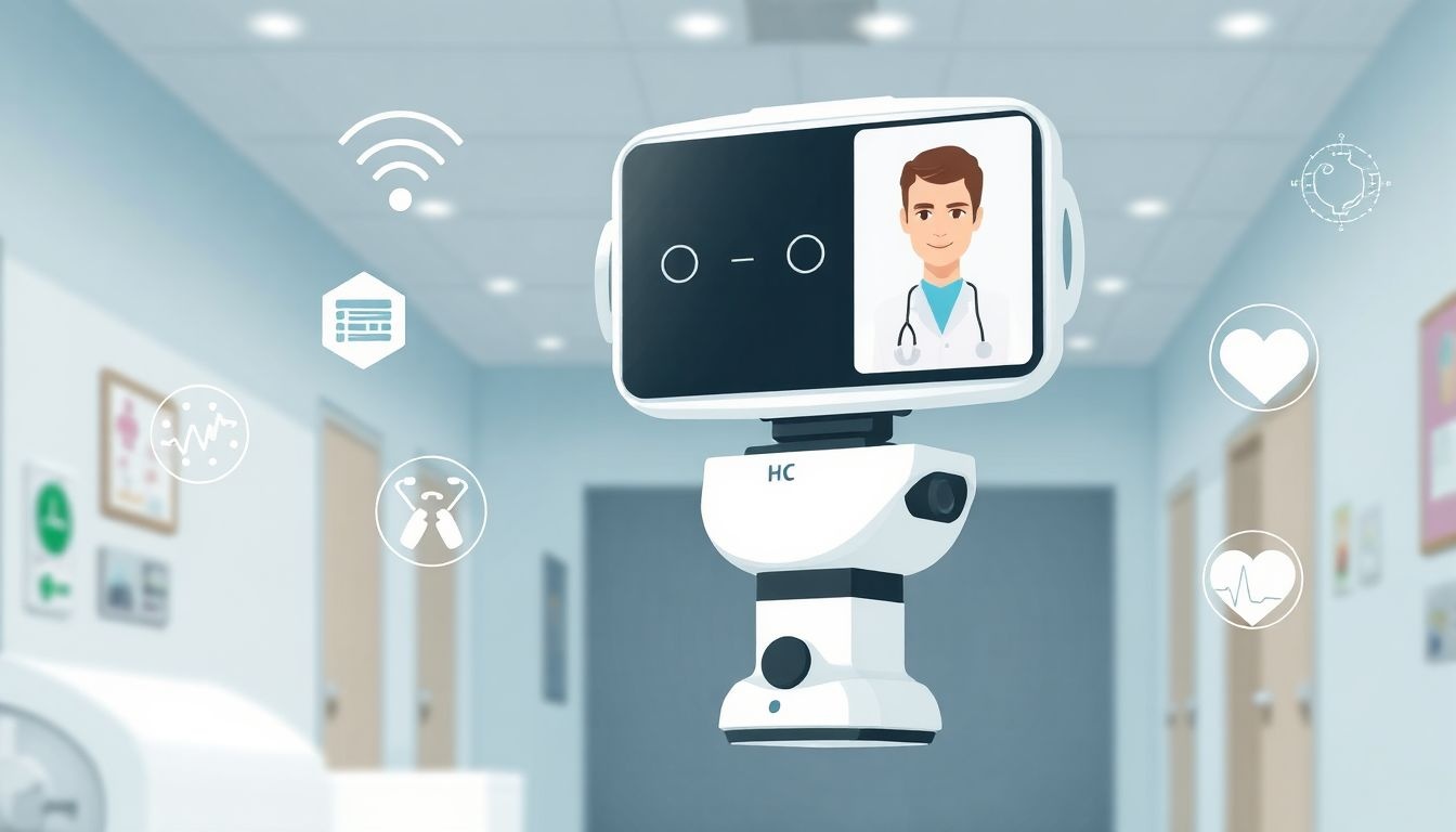 A teleprezentációs robotok forradalmasítják a távdiagnosztikát és gondozást.