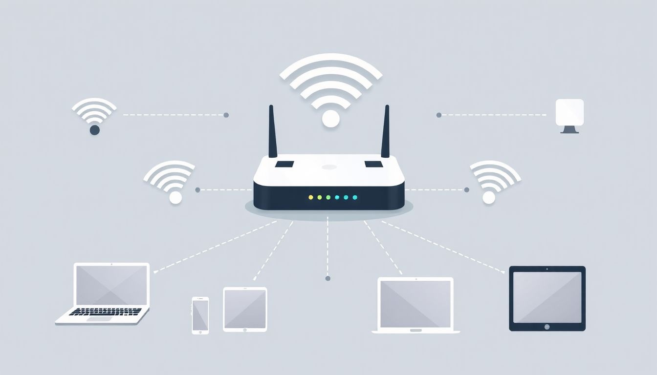 A routerek irányítják a Wi-Fi forgalmat az eszközök között.
