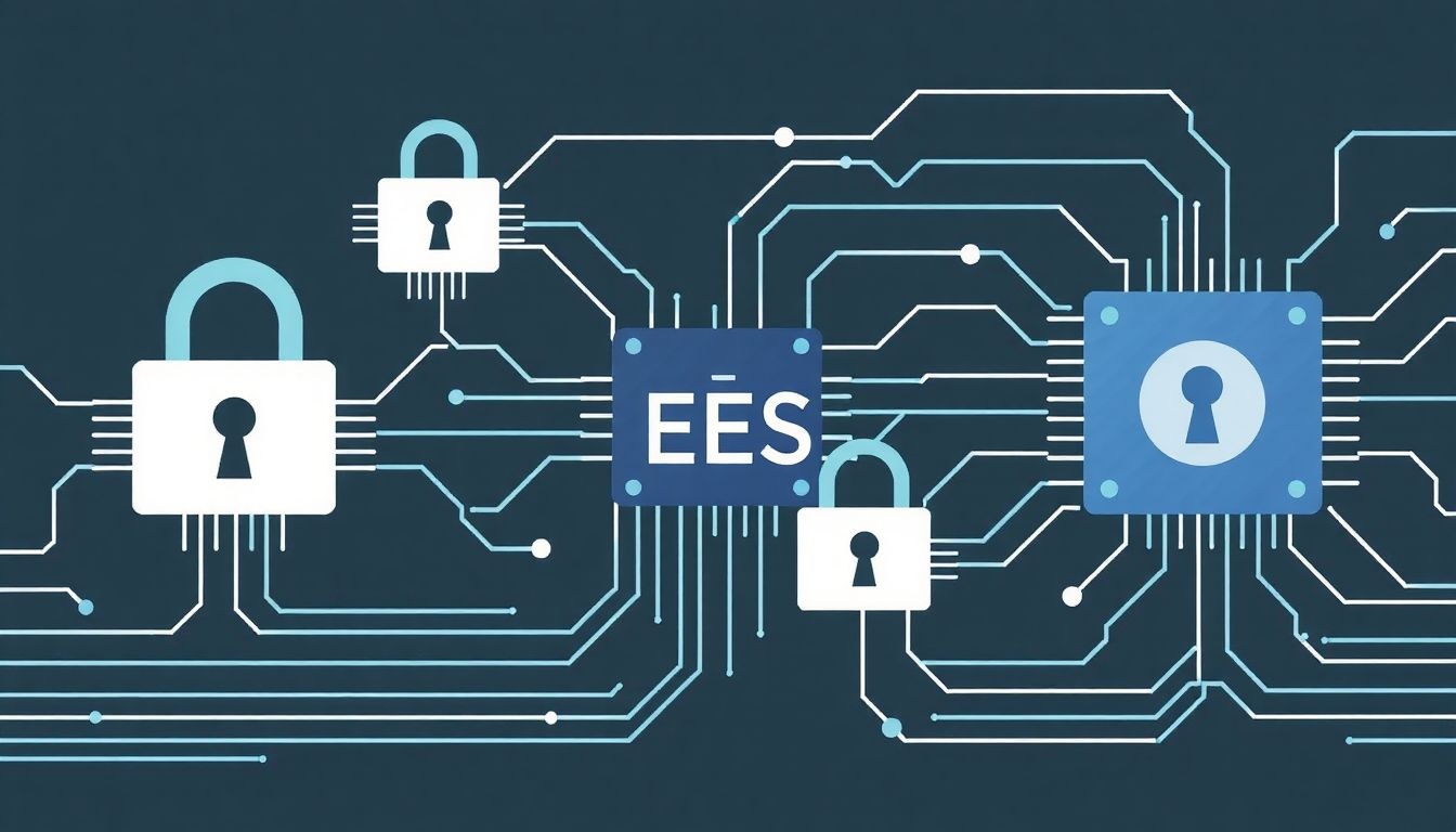 Az AES gyorsabb hardveres implementációval érhető el hatékonyan.