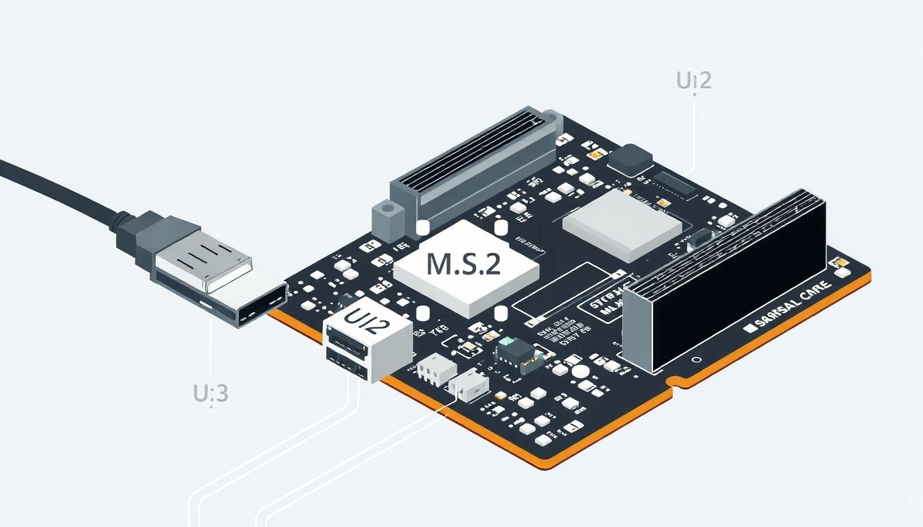 Az M.2 csatlakozó magas sebességű SSD-khez készült.