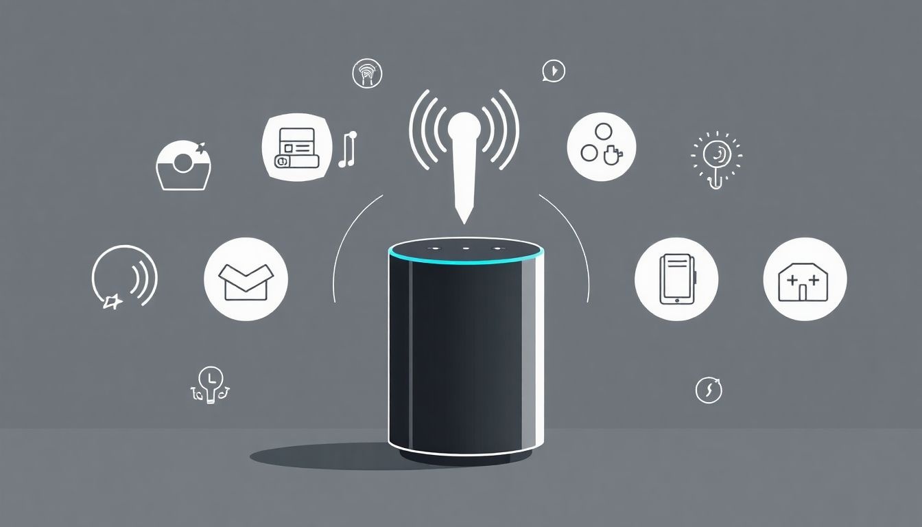 Az Alexa hangasszisztens mesterséges intelligenciával hangvezérlést biztosít.