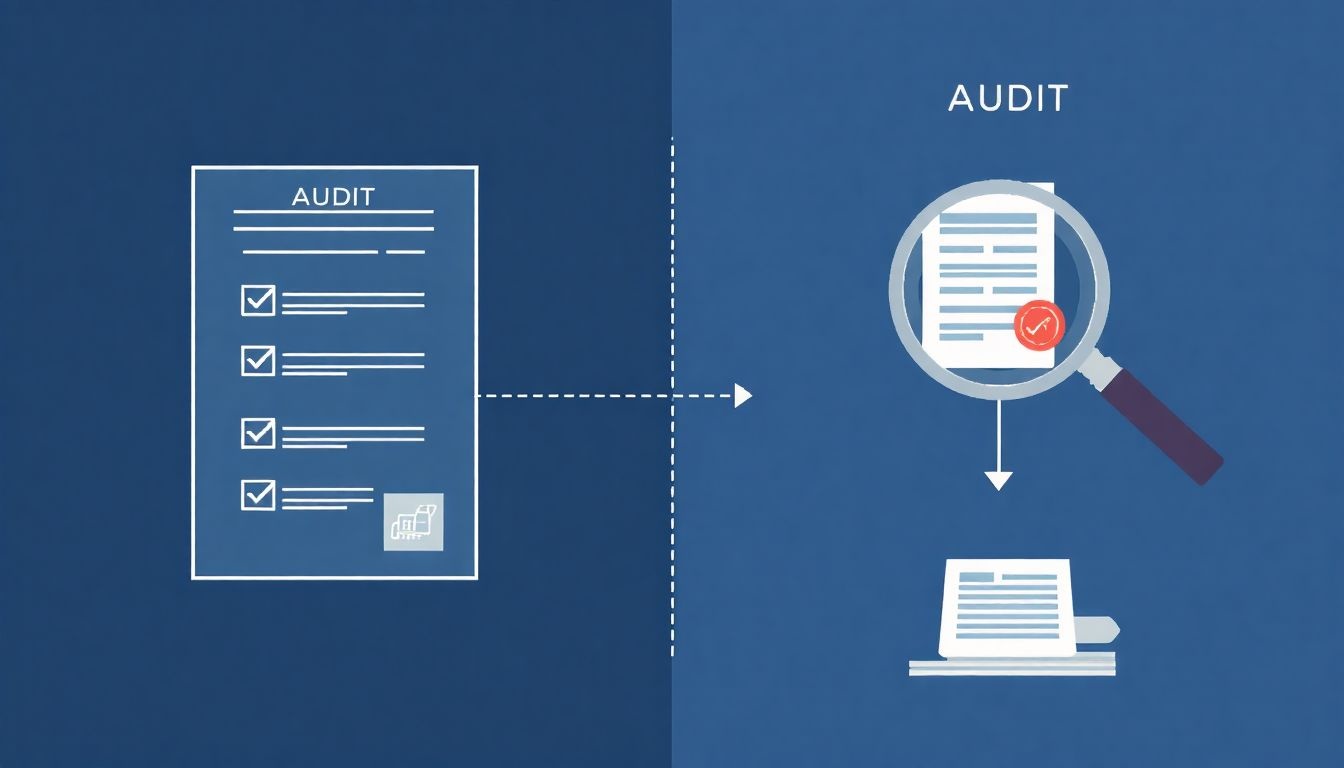 Az auditprogram specifikus terv, az audit pedig a végrehajtás.