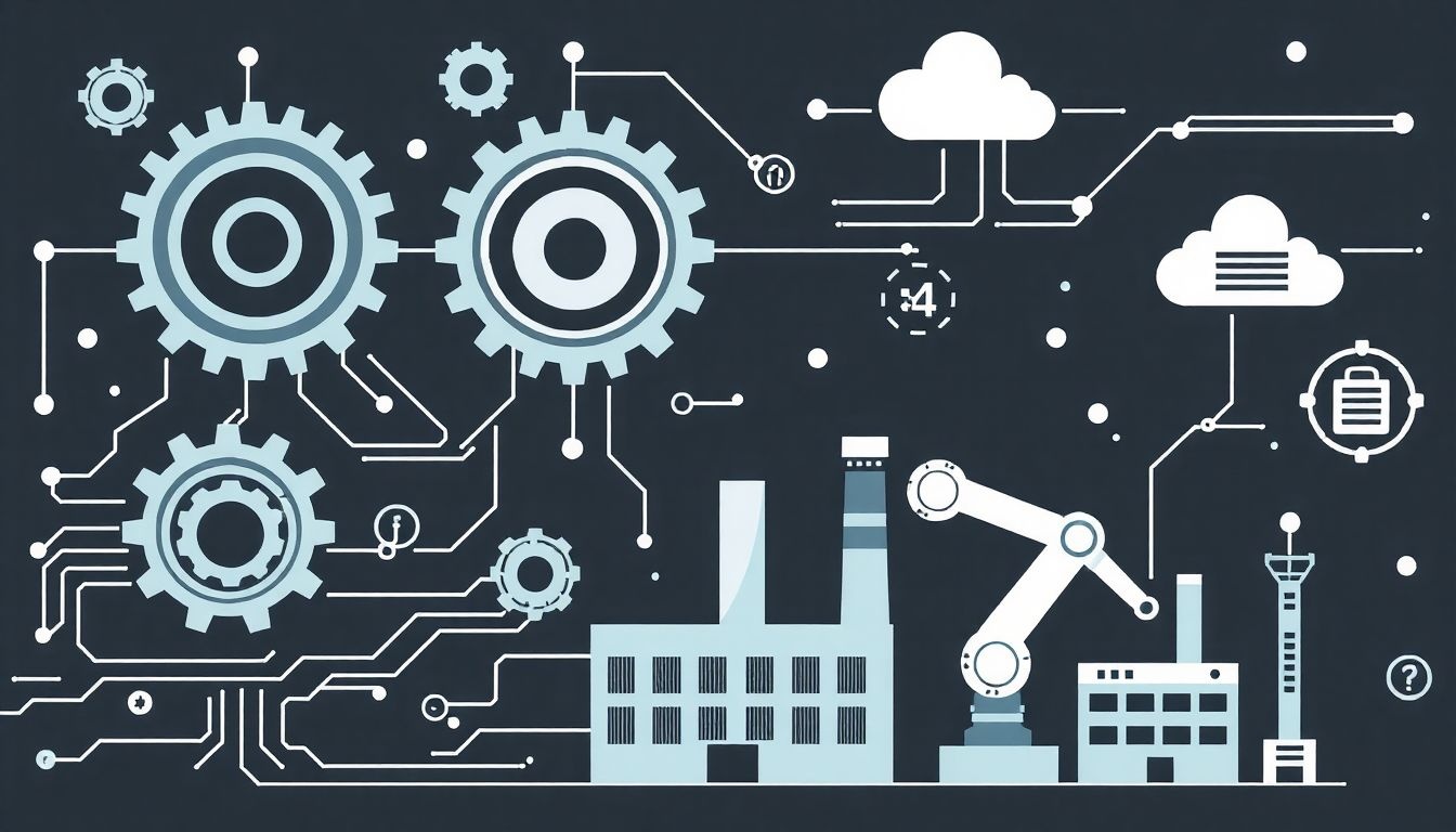 Az okos gyár integrálja az IoT, AI és automatizálás technológiáit.