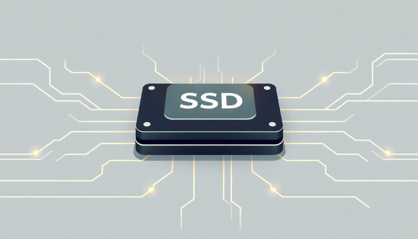 Az SSD-k villámgyors adatátvitelt biztosítanak memóriachipekkel.