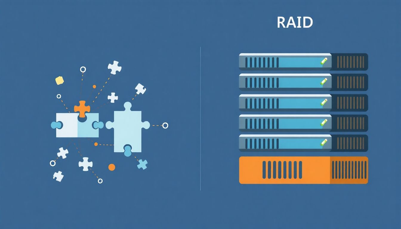 Az Erasure Coding magasabb adatbiztonságot nyújt, mint a RAID.