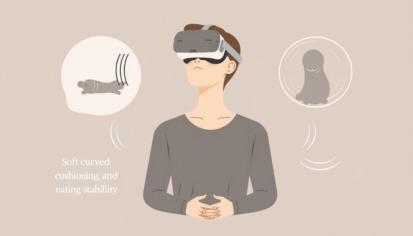 Az ergonomikus eszközhasználat csökkenti a VR rosszullét kockázatát.