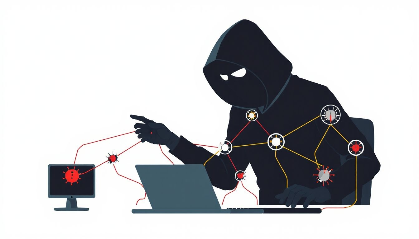 A malware terjesztése pénzügyi előnyökért vagy kár okozásáért történik.