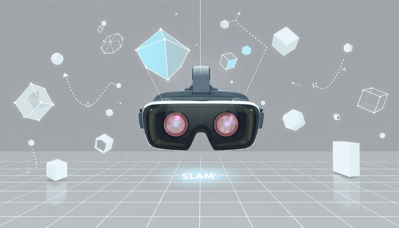 A marker-nélküli AR a SLAM technológiával valósítja meg a térérzékelést.