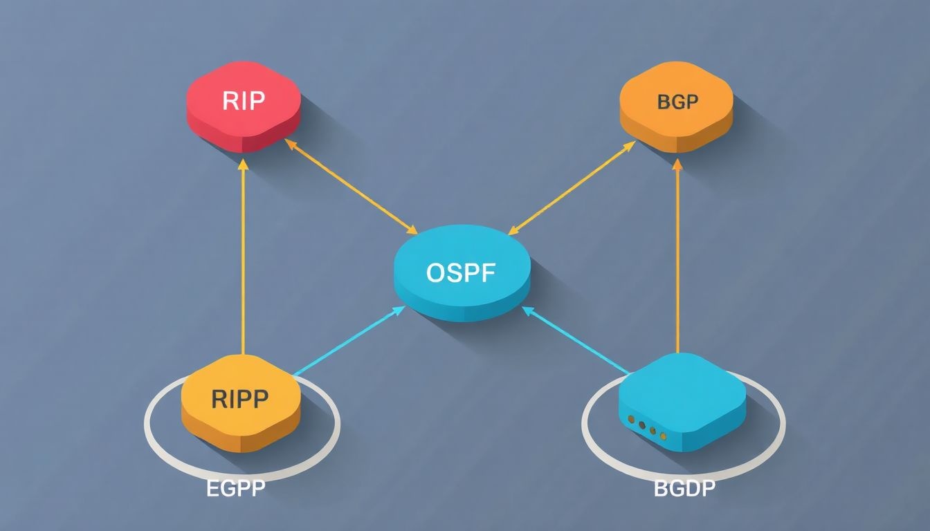 Az IOS támogatja a RIP, OSPF, EIGRP és BGP protokollokat.