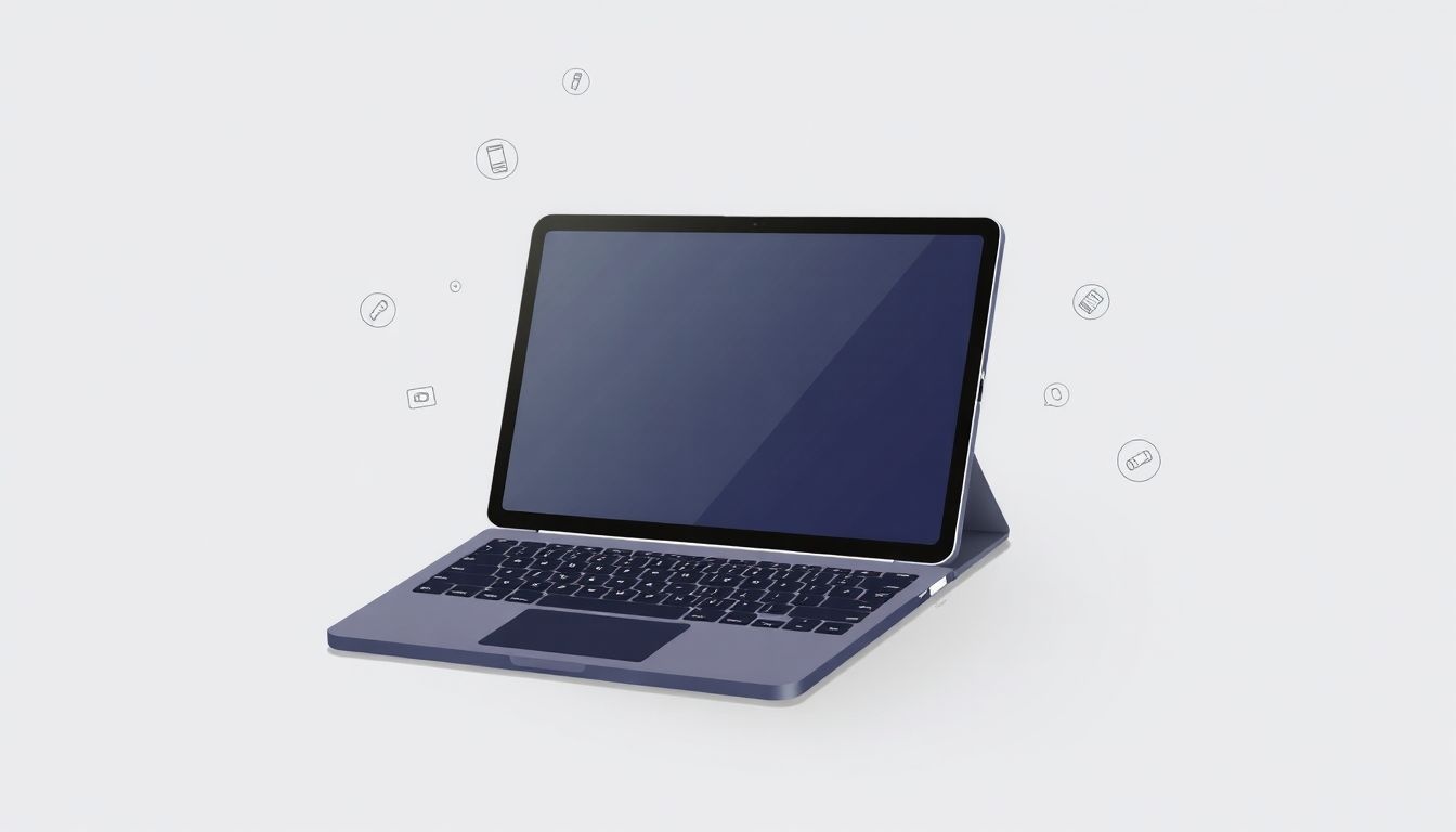A Surface Pro könnyedén átalakul laptopból táblagéppé.