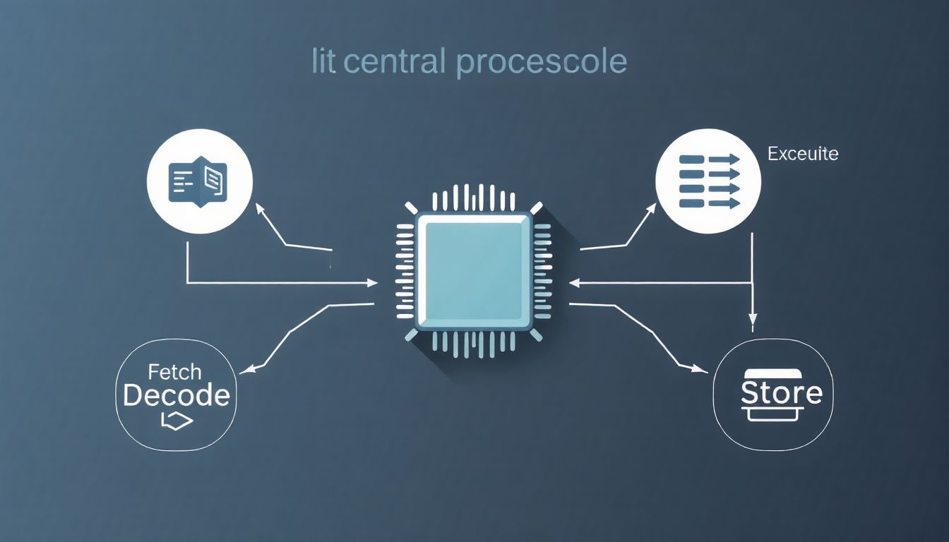 A CPU utasításciklusa folyamatosan beolvassa és végrehajtja az utasításokat.