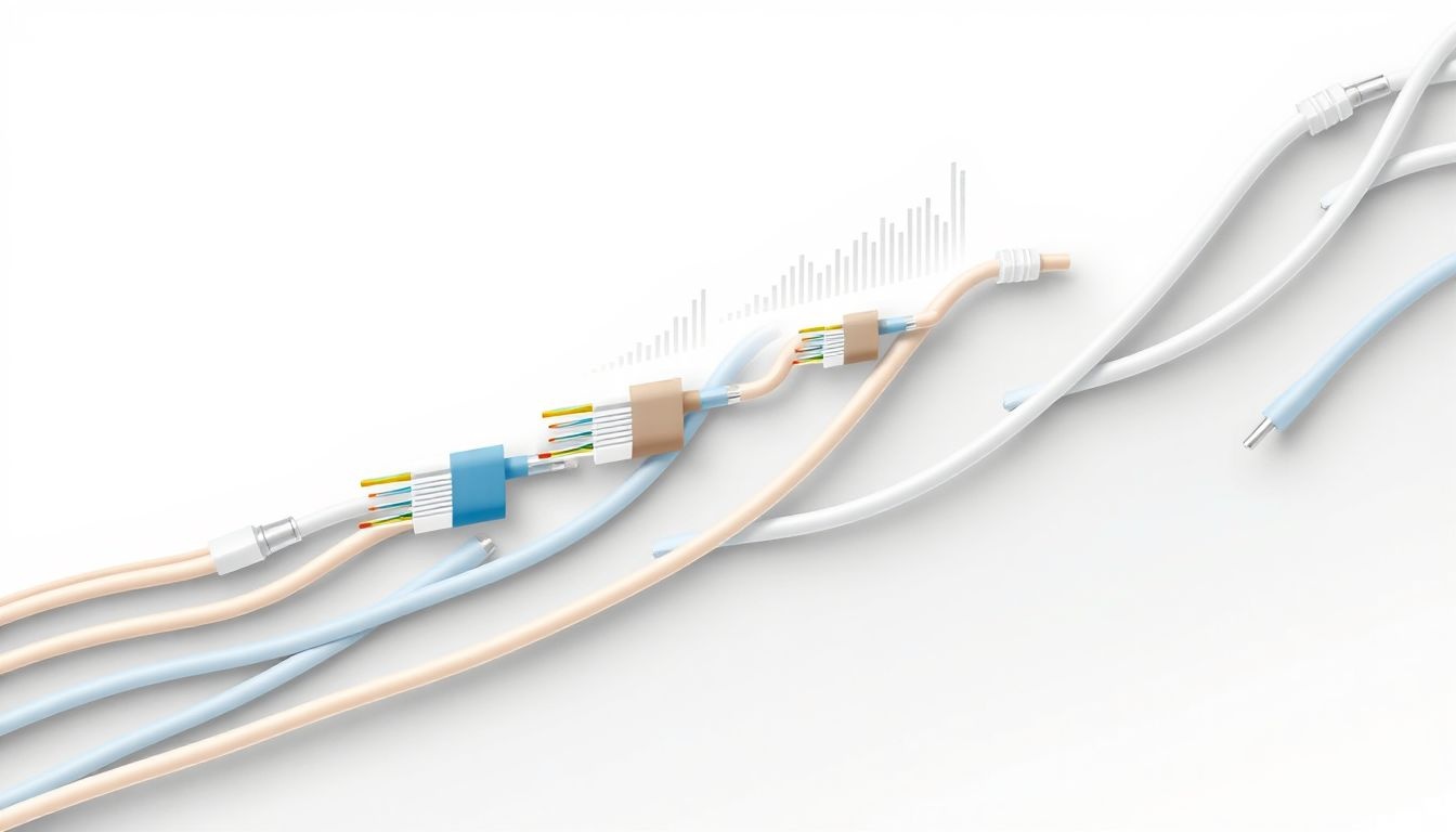 A CAT6 kábel 10 Gbps sebességet támogat 55 méteren.