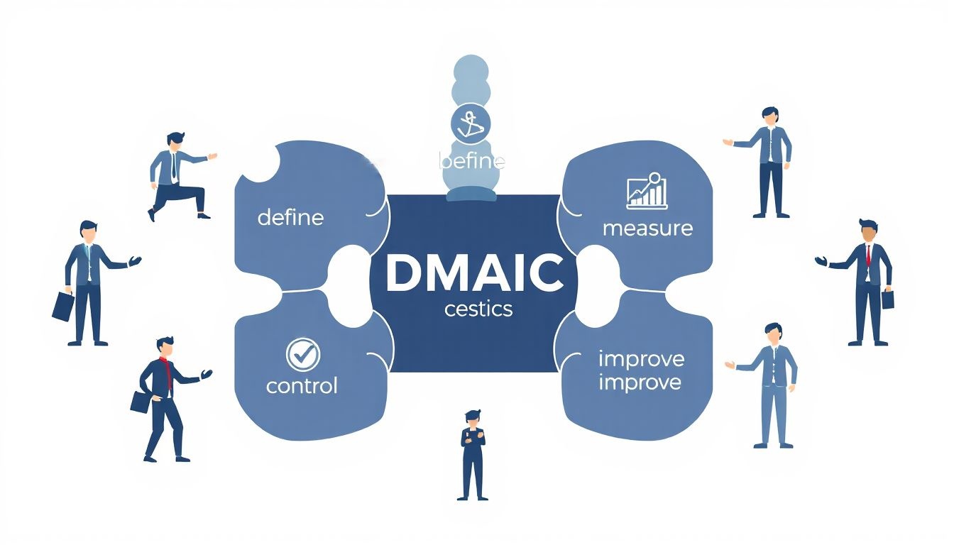 A DMAIC projektmenedzsment kulcsa a szerepek egyértelmű kiosztása.