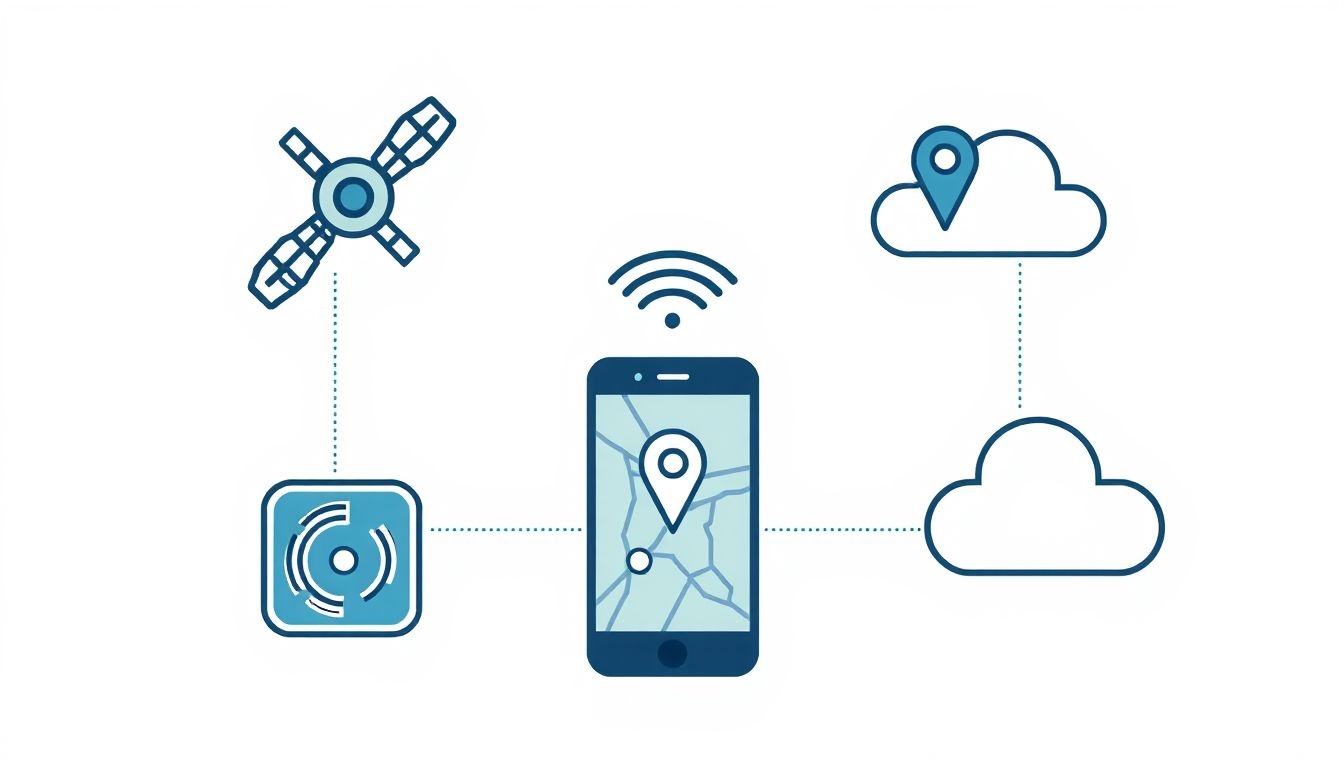 A GPS-nyomkövetők műholdak, vevőkészülék és adatátvitel kombinációja.