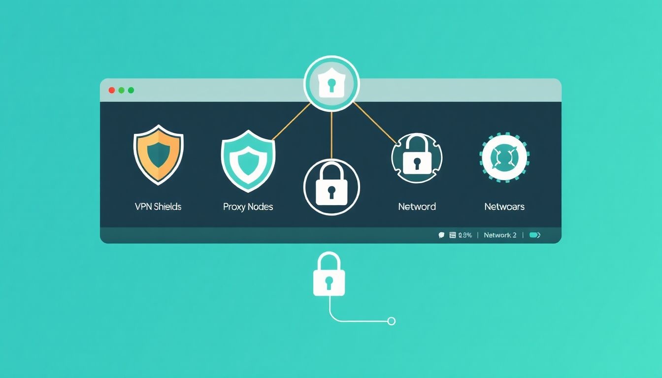 A systray gyors hozzáférést biztosít VPN és proxy beállításokhoz.