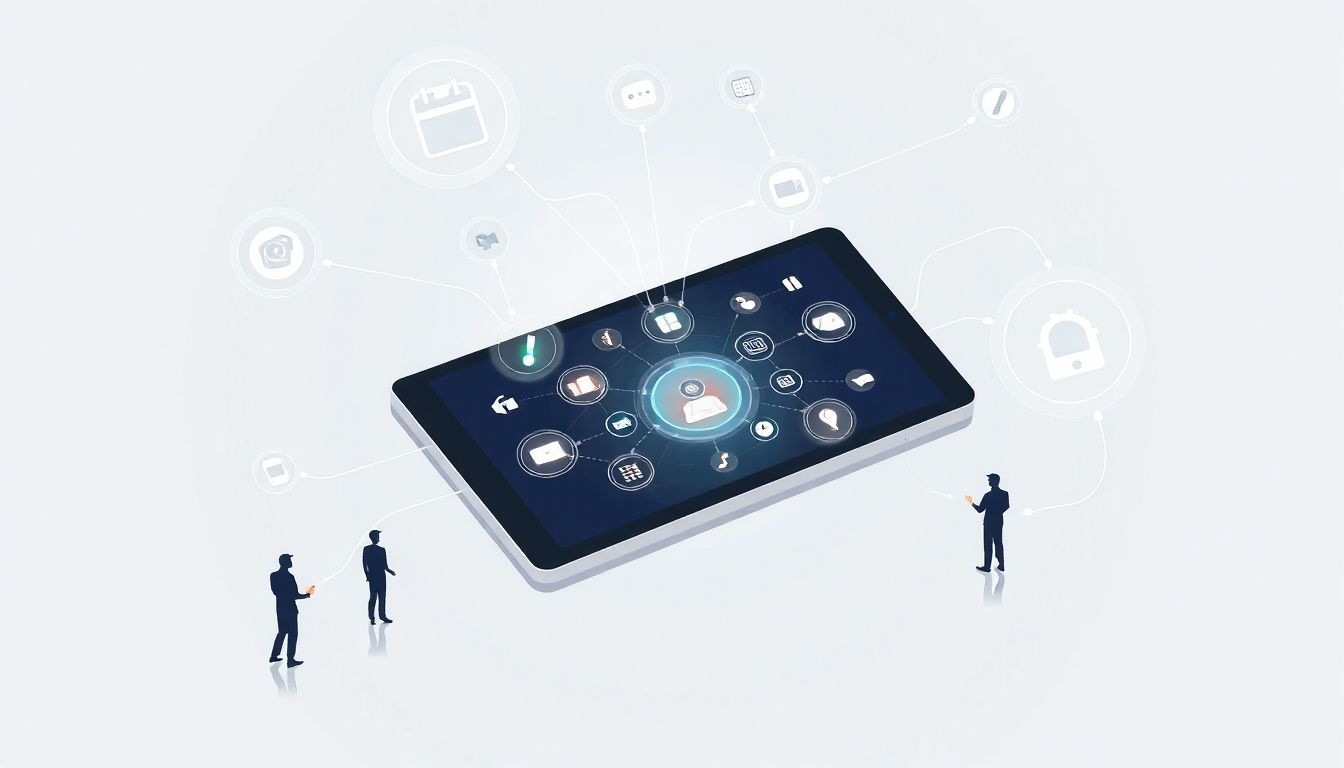 A tablet érintőképernyője többujjas gesztusokat is felismer.