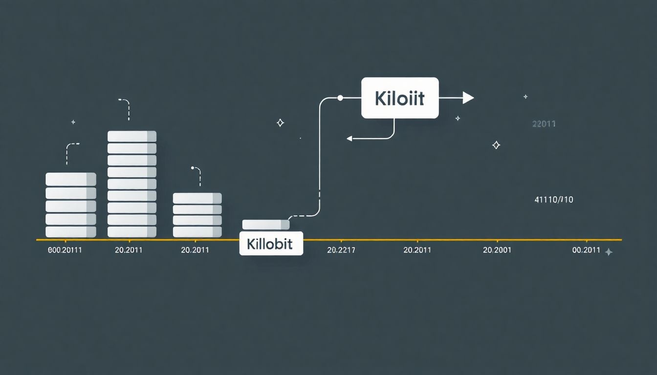 A kilobit az adatmennyiség mérésekor az első lépések között van.