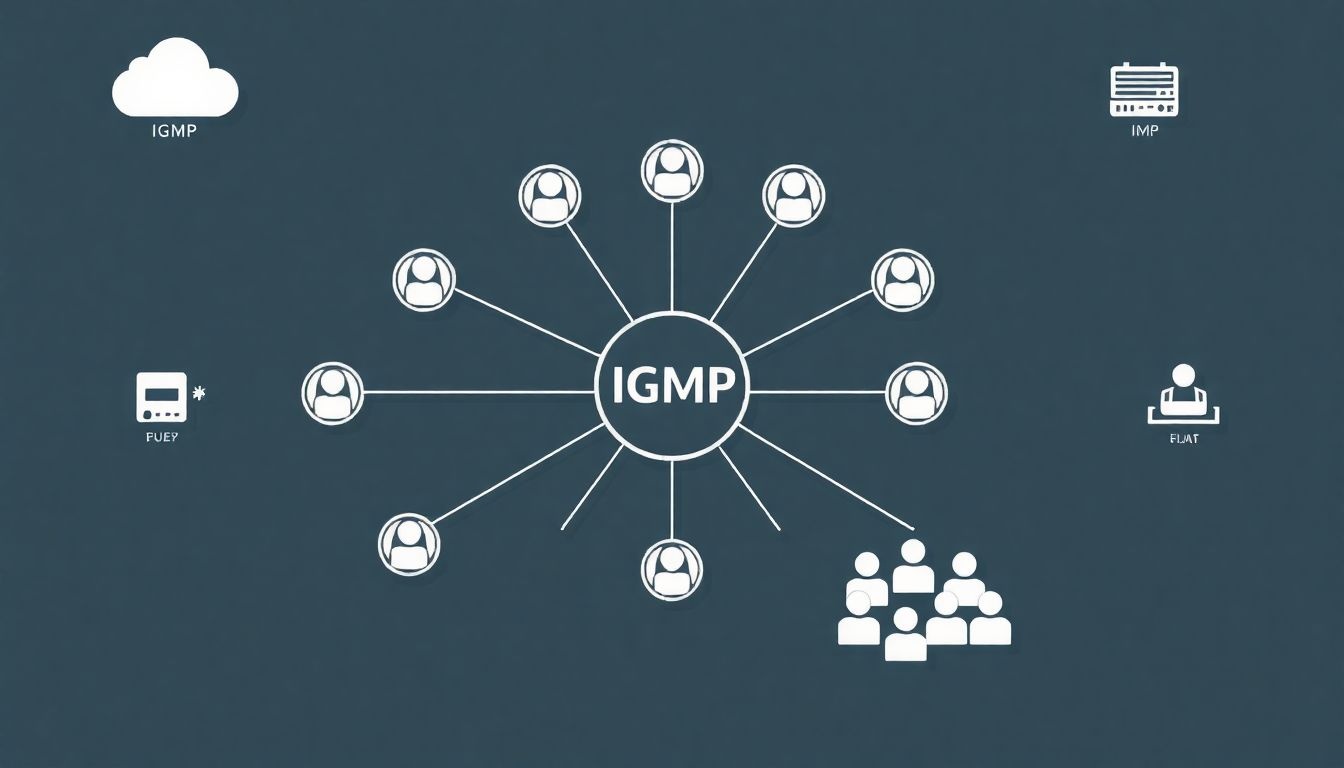Az IGMP kezeli az IP-csoporttagságokat hatékony multicast közvetítéshez.