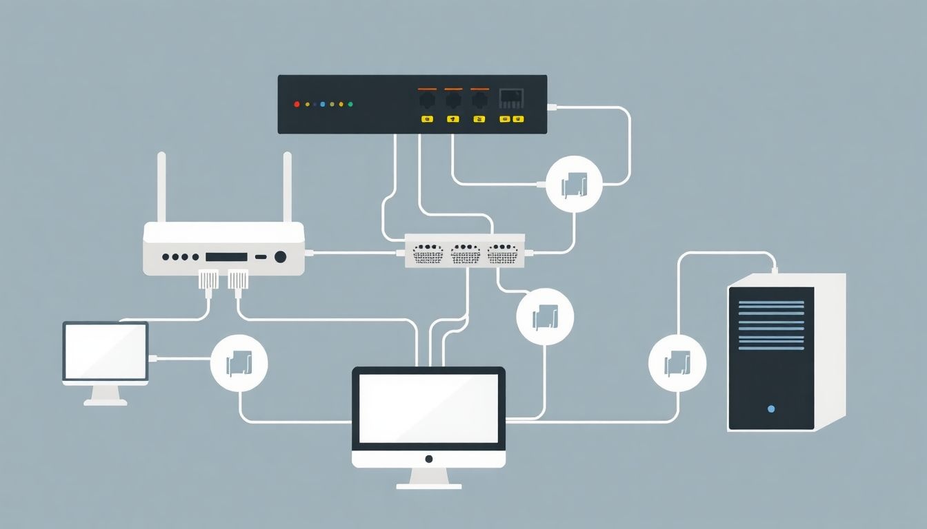 Az RJ45 csatlakozó az Ethernet hálózatok alapvető kapcsolódási pontja.