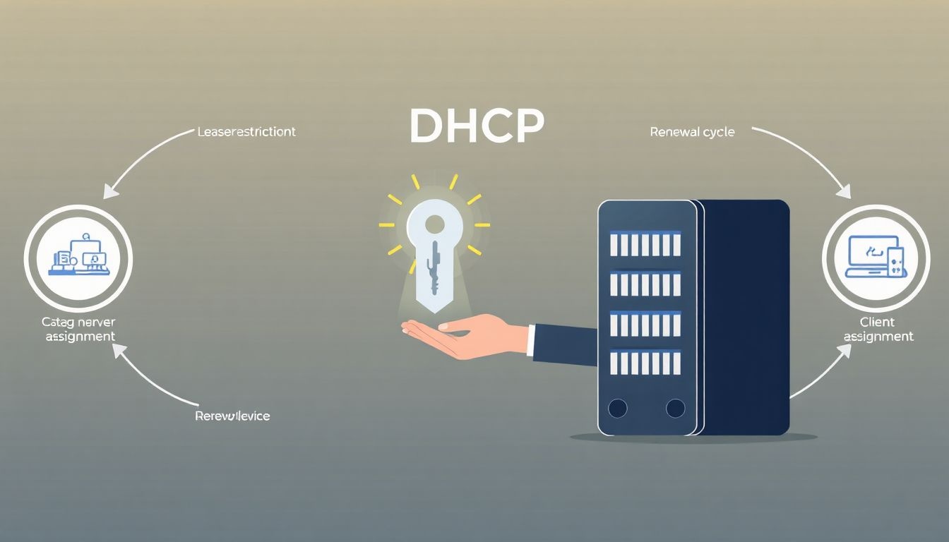 A DHCP IP-cím bérlése időkorlátos, megújítással hosszabbítható.