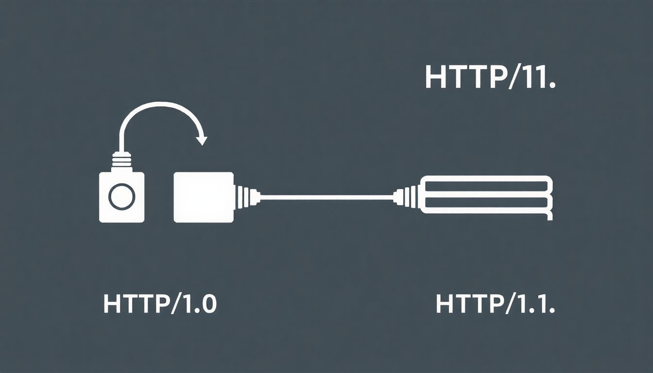 A HTTP/1.1 bevezette az állandó kapcsolatokat a hatékonyabb adatátvitelért.