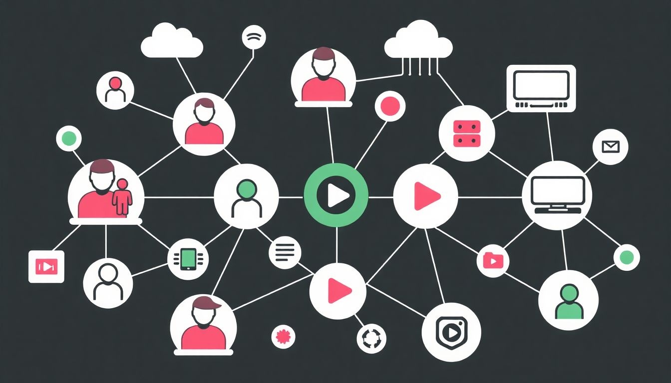 A médiastreaming ökoszisztémájában kulcsszereplők a tartalomszolgáltatók és platformok.