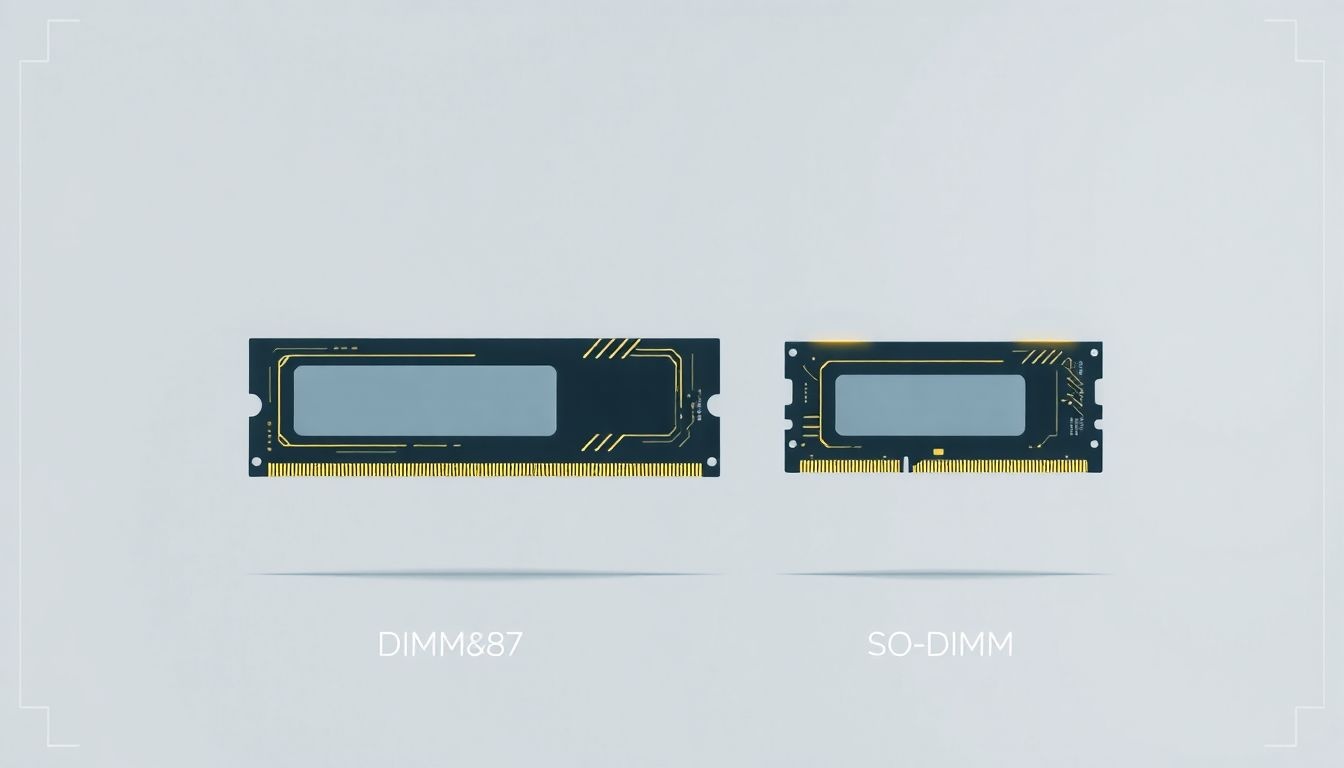 A DIMM nagyobbas, míg a SO-DIMM laptopokhoz készült memória.