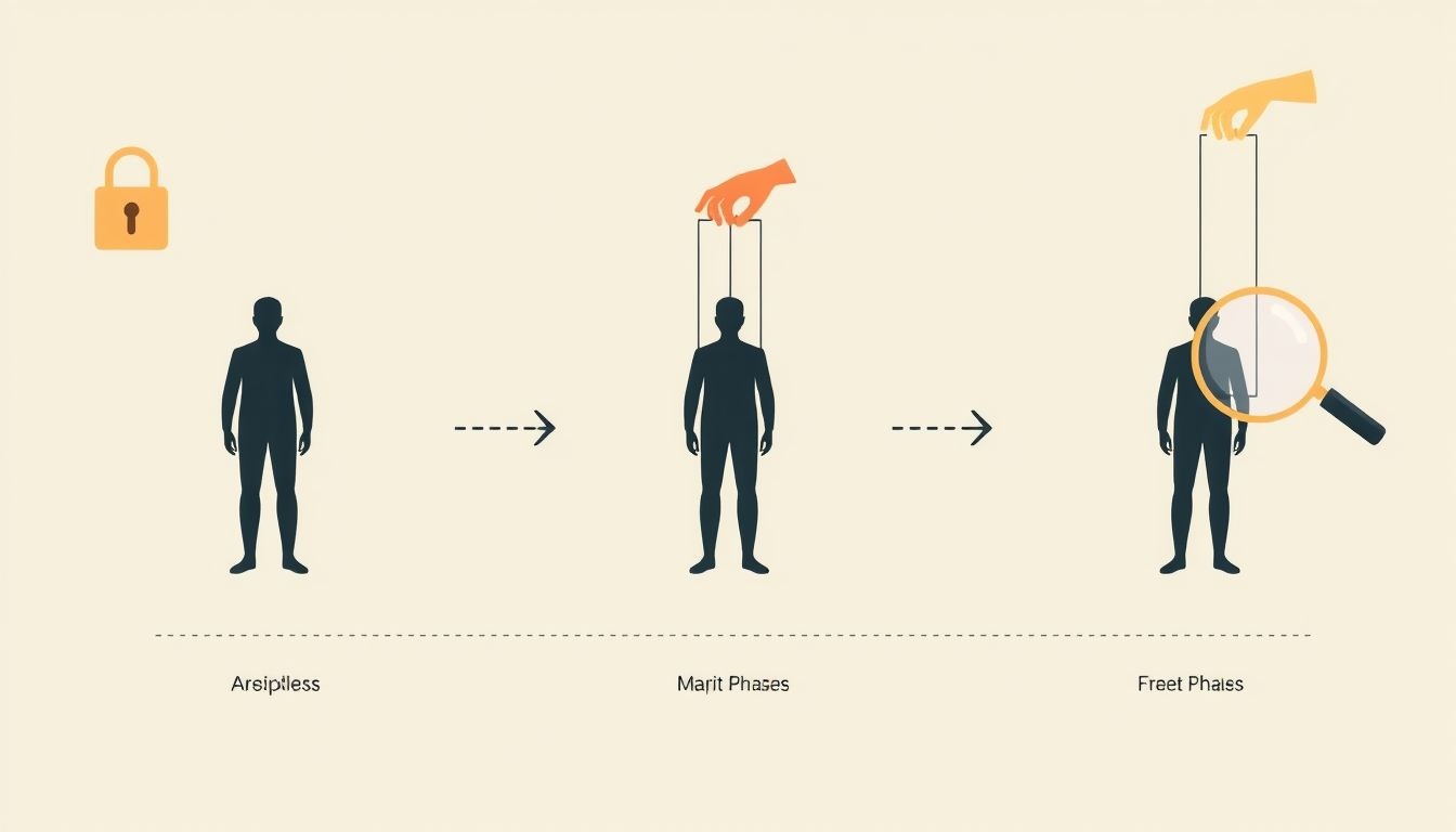 A social engineering támadások fázisai a célpont bizalmát célozzák.