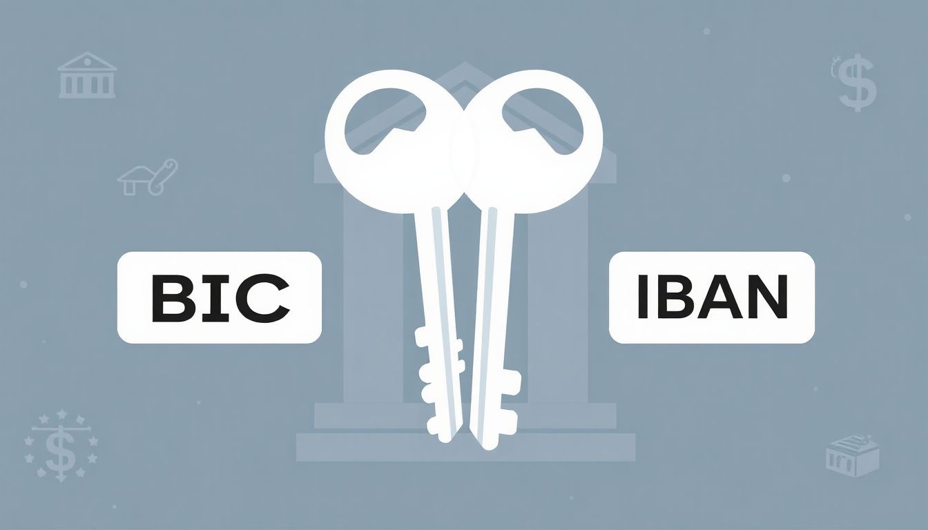 A BIC azonosítja a bankot, az IBAN a számlát.
