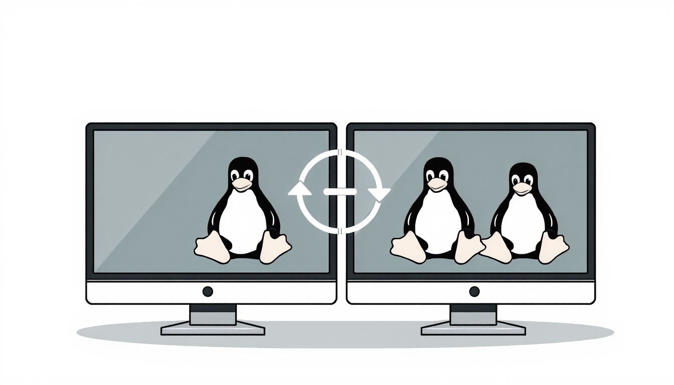 Linux dual boot esetén külön partíciókra kell telepíteni mindkét rendszert.