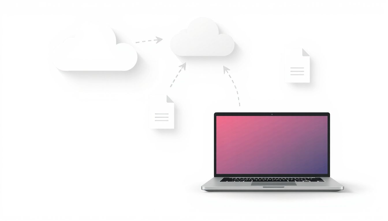 Az iCloud Drive valós időben szinkronizálja az asztali fájlokat.