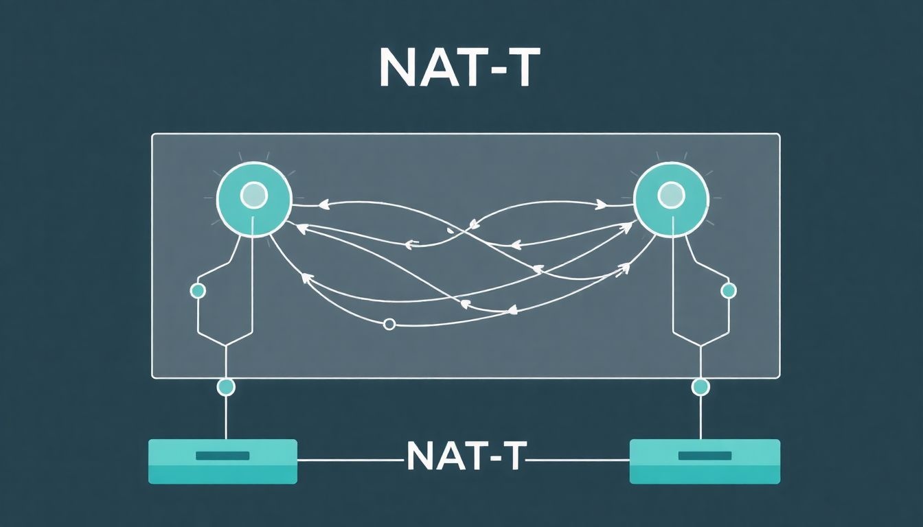 A NAT-T lehetővé teszi az IPsec átvitelét NAT mögött.