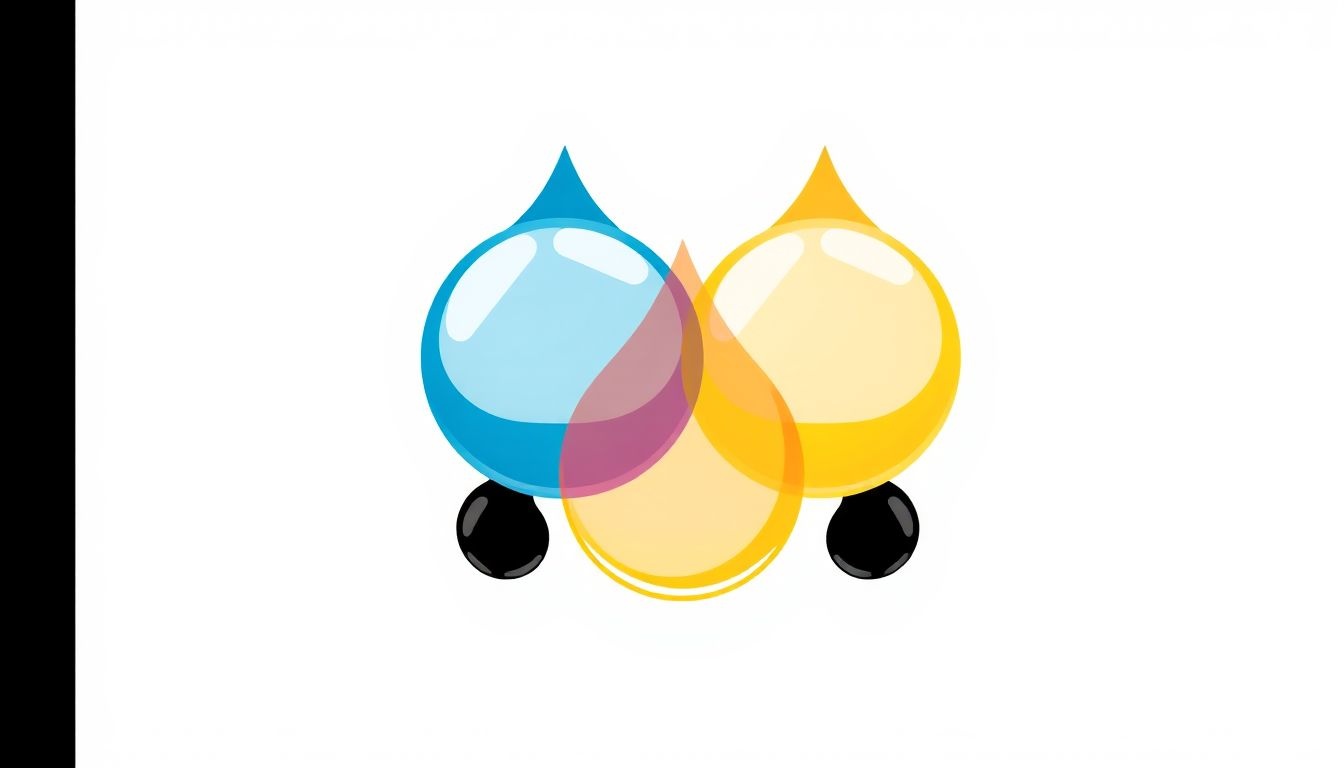 A CMYK modell alapja a szubtraktív színkeverés tintasugaras nyomtatásban.