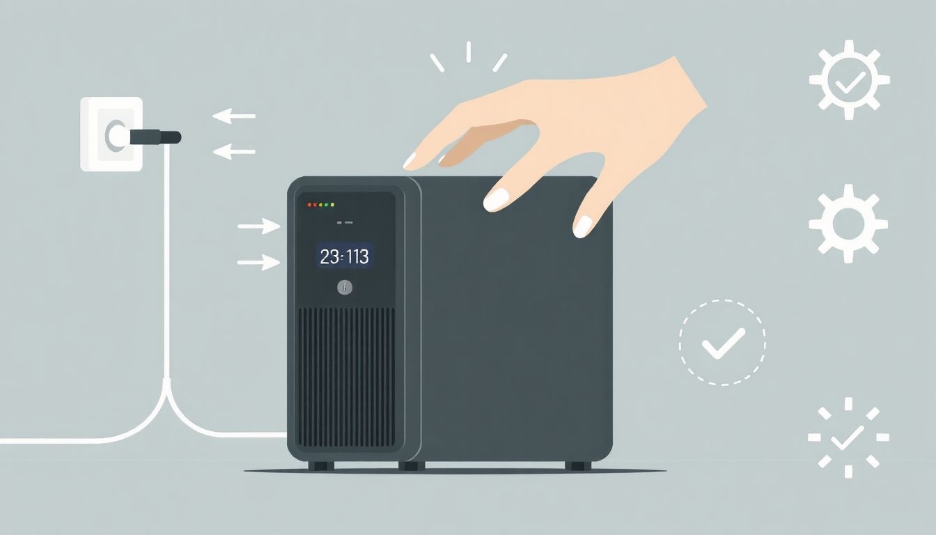 A szakszerű telepítés biztosítja az UPS folyamatos működését.