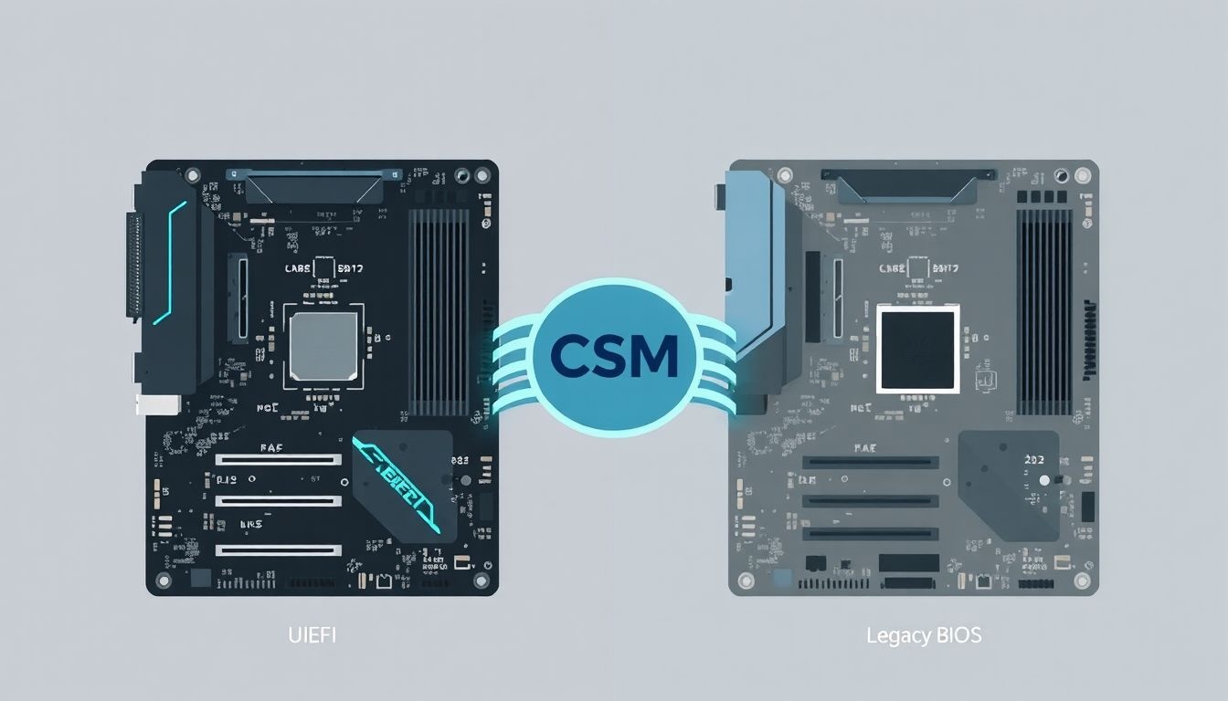 A CSM lehetővé teszi a Legacy BIOS kompatibilitást UEFI rendszereken.