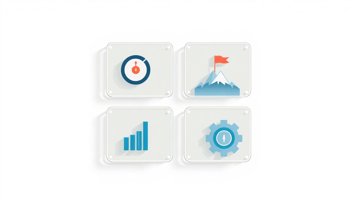 A Balanced Scorecard négy kulcseleme szabja meg a stratégiai irányt.