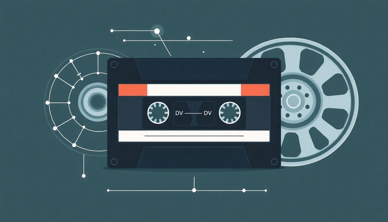 A DV kazetták szalagos technológiával rögzítik a digitális videót.