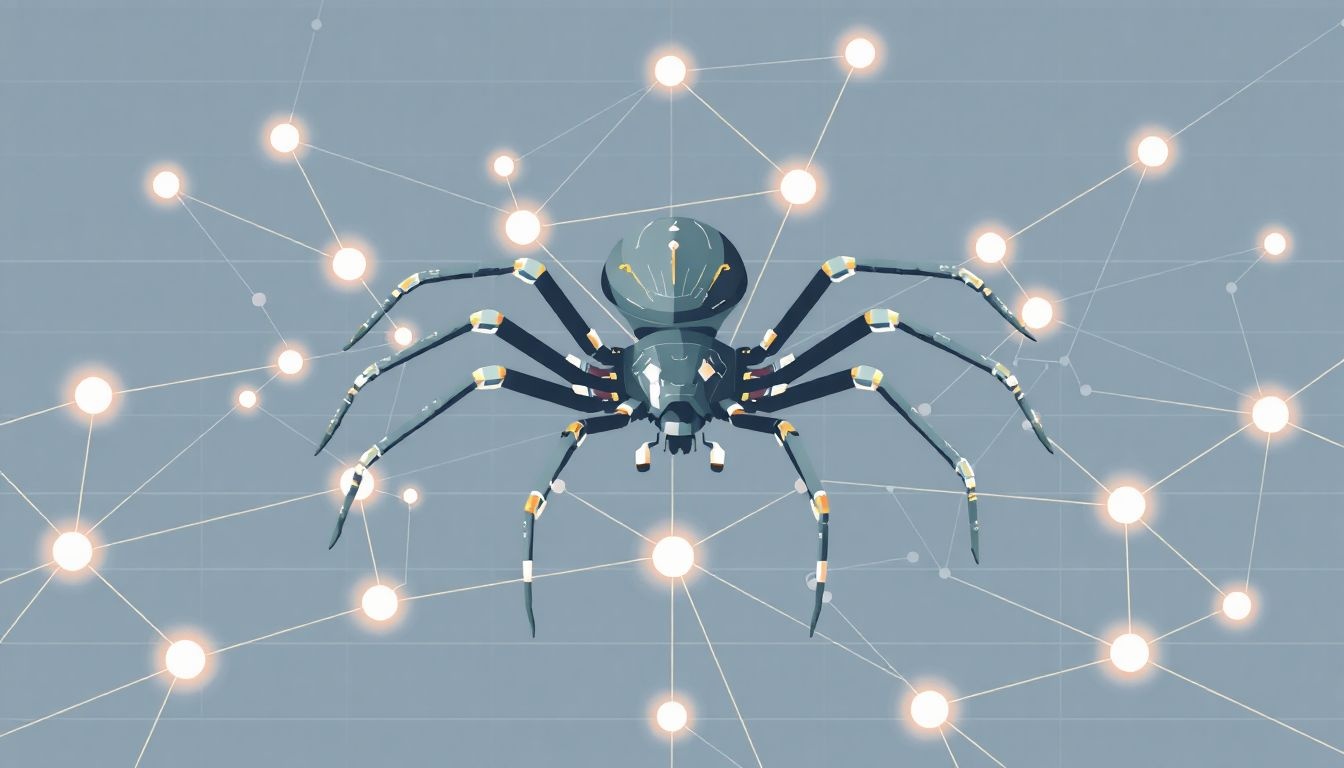 A spider automatikusan követi a weboldalak közötti linkeket.