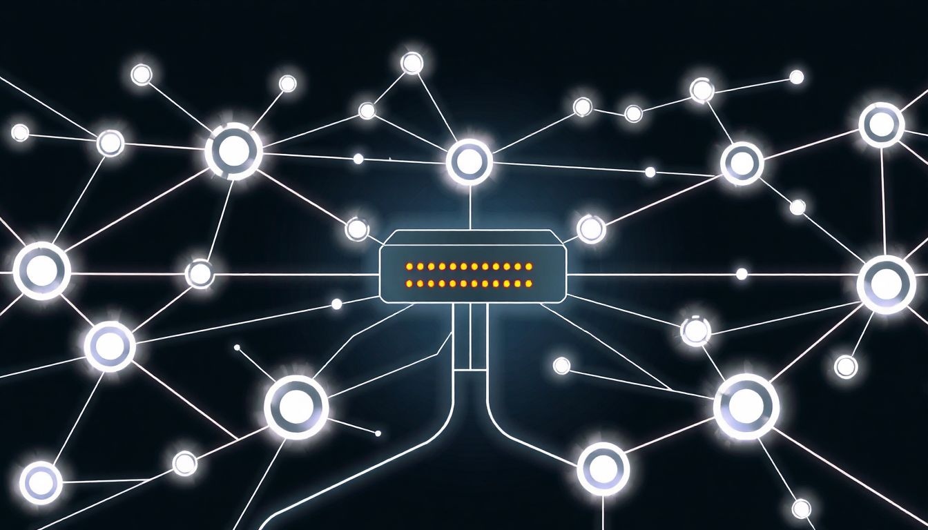 A Fibre Channel switch dinamikusan irányítja az adatforgalmat a SAN hálózatban.