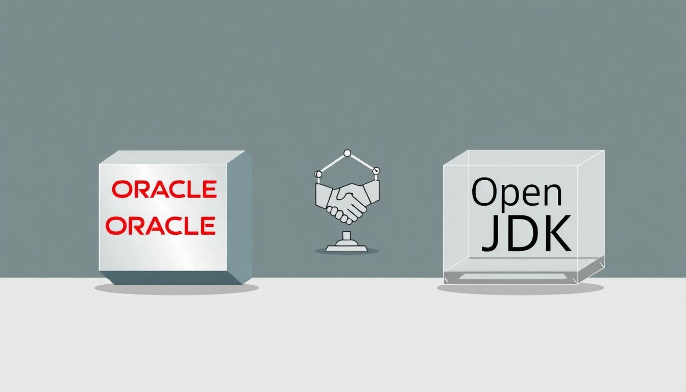 Az Oracle JRE kereskedelmi licence eltér az OpenJDK nyílt forrásútól.